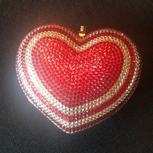 RHINESTONE HEART EVENING BAG!